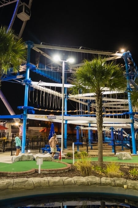 exterior image of the ropes course.